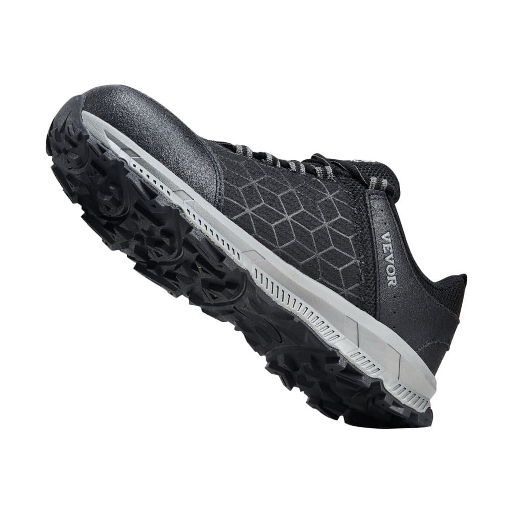 Férfi acélbetétes cipők, US 11.5 méret, széles, fekete