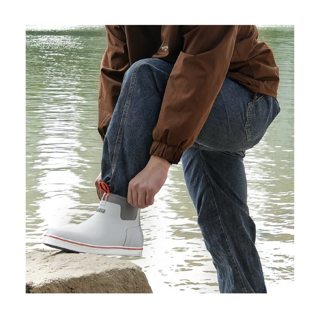 Férfi bokáig érő, vízálló, csúszásgátló munkavédelmi Wellington csizma, 10-es méret, amerikai