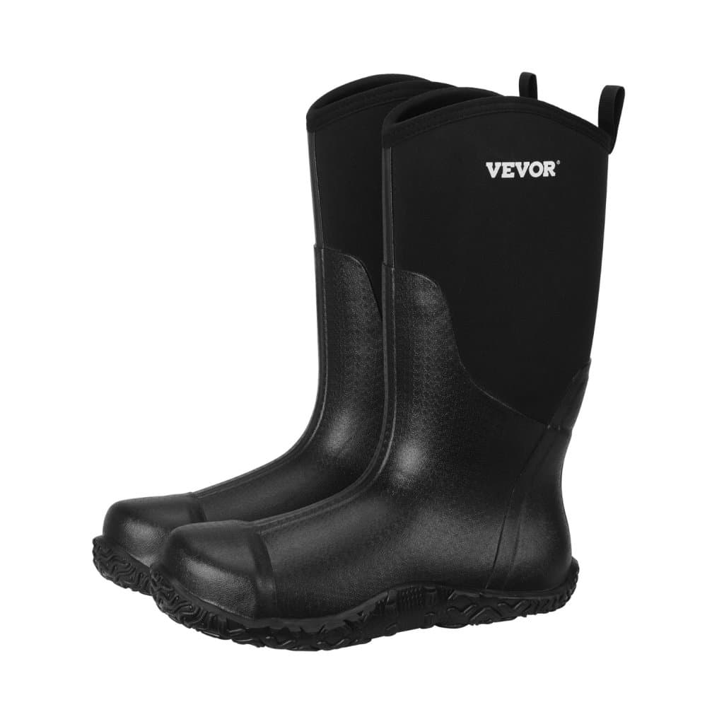 Férfi gumi munkavédelmi csizma acélbetétes Wellington csizma 10-es amerikai méret