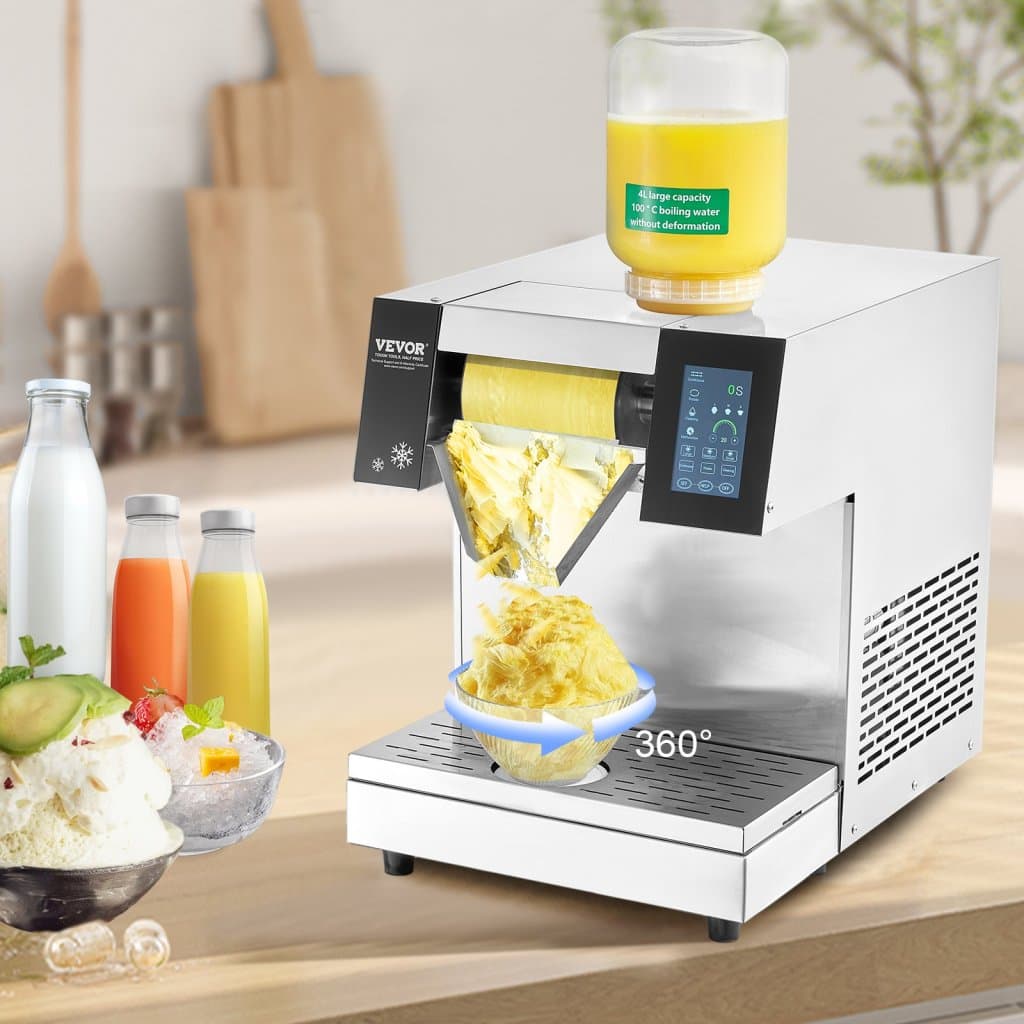 Kereskedelmi rozsdamentes acél pehelyjégkészítő 573LBS/24H fagylalthoz