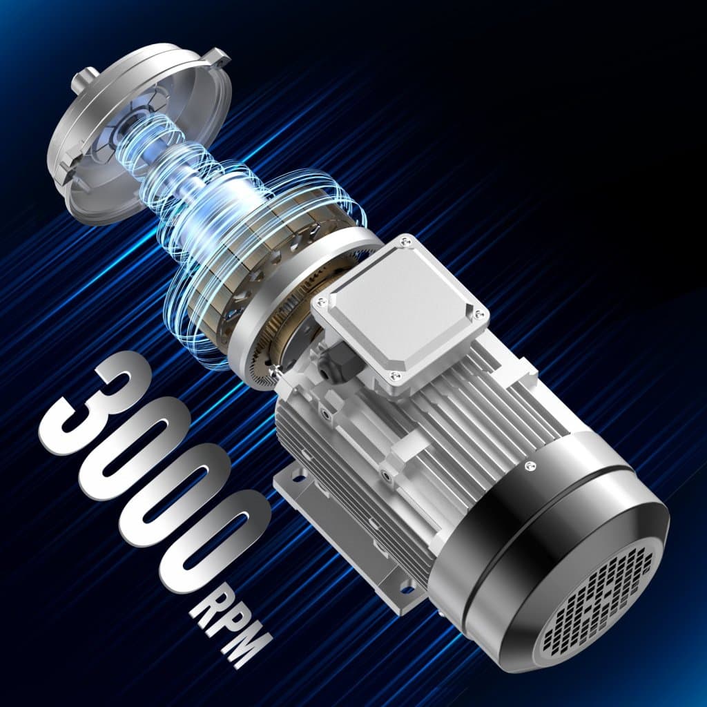 Elektromotor 1,5 kW 3000 ford/perc. AC230/400V 9,5 A/3,5 A 3 fázisú hřídel perem 24 mm