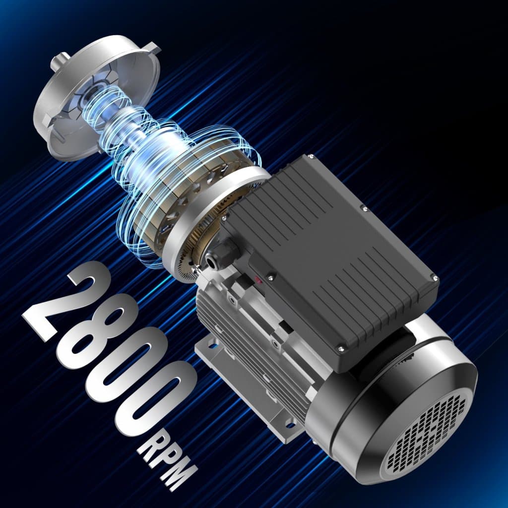 Elektromotor 1,1 kW 2800 ford/perc. AC 220~240 V 7,1 A 1 fázis 24 mm hřídel s perem