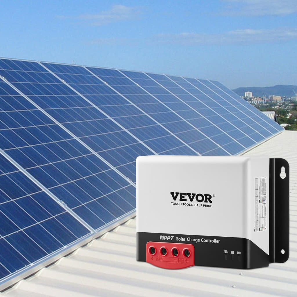 40A MPPT napelemes töltésvezérlő, automatikus DC bemenet 12V/24V, napelemes töltésvezérlő Bluetooth modullal, 98%-os töltési hatékonyság zárt (AGM), zselés, elárasztott és lítium akkumulátorokhoz