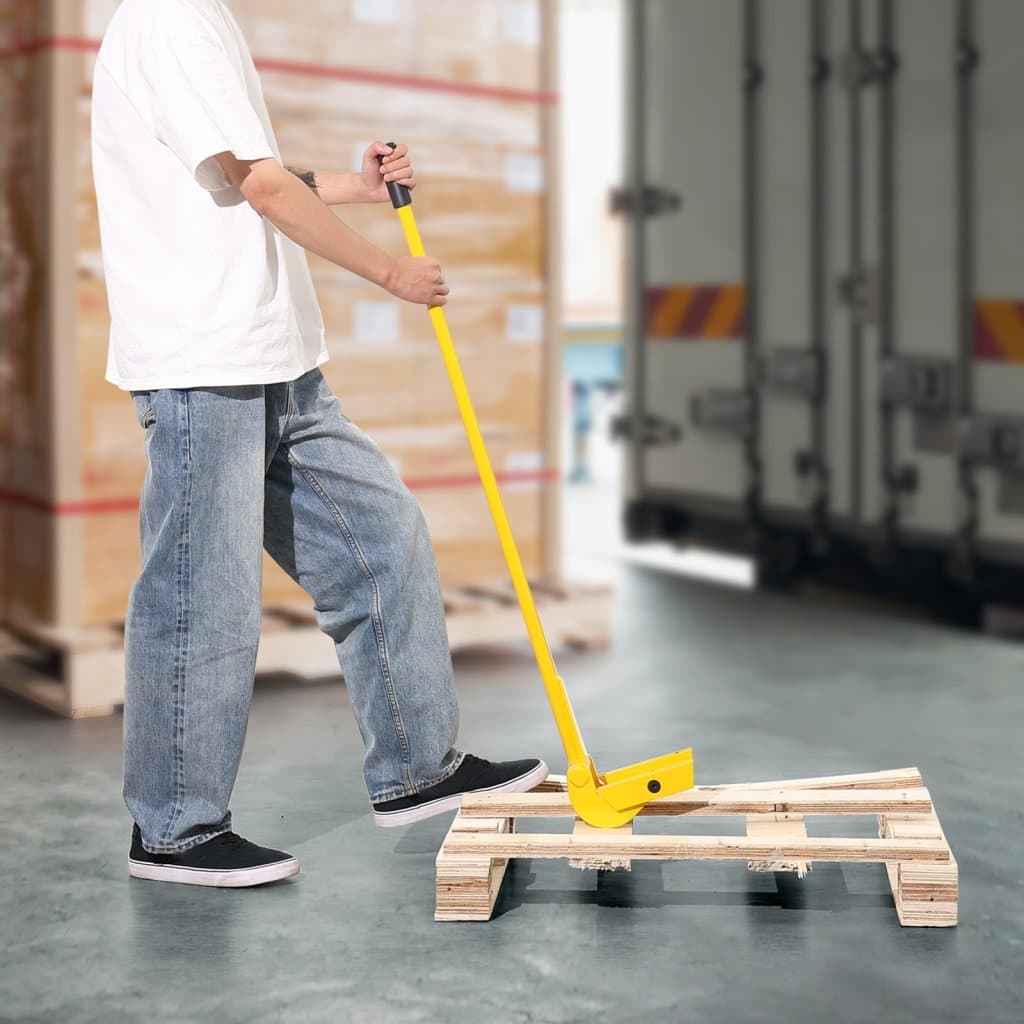 Raklaptörő, 41 hüvelykes nyél, 2000 font teherbírás, Q235 szénacél, tartós teraszbontó szerszám, fa raklap bontó szerszám, feszítővas a hatékony és egyszerű teraszeltávolításhoz