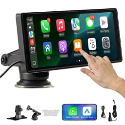 Autórádió, CarPlay, érintőképernyős, 10 hüvelykes, Apple, Android, Auto, Bluetooth - miniatúra 2
