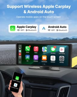 Autórádió, CarPlay, érintőképernyős, 10 hüvelykes, Apple, Android, Auto, Bluetooth - miniatúra 6
