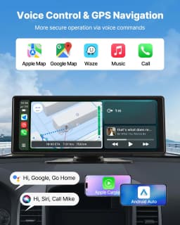 Autórádió, CarPlay, érintőképernyős, 10 hüvelykes, Apple, Android, Auto, Bluetooth - miniatúra 7