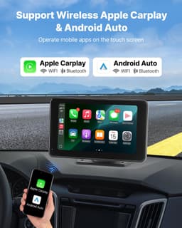 Autórádió CarPlay Érintőképernyő 7 hüvelykes Apple Android Automatikus tolatókamera - miniatúra 6