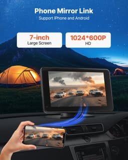 Autórádió CarPlay Érintőképernyő 7 hüvelykes Apple Android Automatikus tolatókamera - miniatúra 10