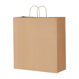Kraft papírzacskók fogantyúkkal, 100 db, 18x7x19, parti bevásárlótáskában, fekete színben - miniatúra 4