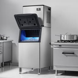 Kereskedelmi jégkészítő 550LBS/24H 300LBS tárolórekesszel, automatikus öntisztulással - miniatúra 1
