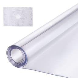 PVC asztalvédő, 48x48 hüvelykes, átlátszó műanyag asztalvédő, 1,5 mm vastag - miniatúra 2