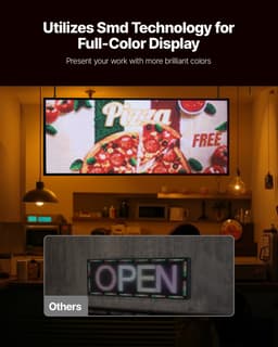40x18 hüvelykes programozható LED-es digitális görgető kijelző tábla P6 Fullcolor - miniatúra 6