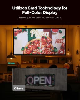 27x14 hüvelykes programozható LED-es digitális görgető kijelző tábla P5 Fullcolor - miniatúra 6
