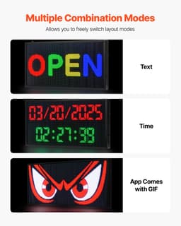 27x14 hüvelykes programozható LED-es digitális görgető kijelző tábla P5 Fullcolor - miniatúra 10