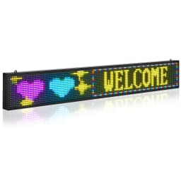 52x8 hüvelykes programozható LED-es digitális görgető kijelző tábla P10 Fullcolor - miniatúra 2