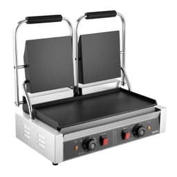 Kereskedelmi Panini Press Grill Szendvicssütő Sütőlap 48x23cm - miniatúra 12