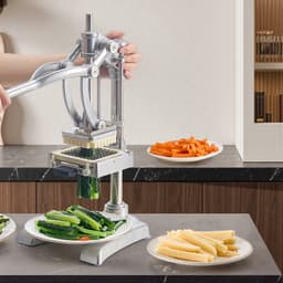 Kereskedelmi sült krumpli vágó zöldségaprító 3 pengével és 1 gyümölcscentrifugával - miniatúra 1