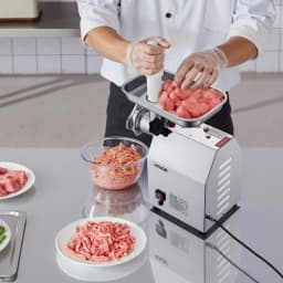 Kereskedelmi elektromos húsdaráló 5,5 font/perc kolbásztöltő készítő konyhai - miniatúra 1