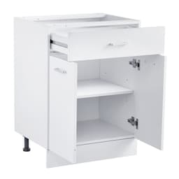 Shaker alsó szekrény, 61 cm széles x 48 cm mély x 81 cm magas, összeszerelésre kész, fiókkal - miniatúra 12