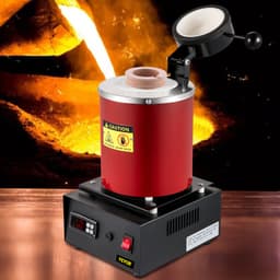 Elektromos aranyolvasztó kemence készlet 3 kg-os kerámia olvasztótégely öntvényformával - miniatúra 1