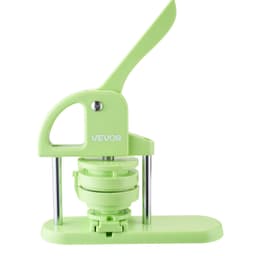 Gombkészítő gép, 75 mm, Műanyag kitűzőkészítő 100 db-os gombbal, Körvágóval és Varázskönyvvel, Megerősített ergonomikus fogantyúval, DIY jelvényekhez, személyre szabott kitűzőkhöz és kulcstartókhoz, Zöld - miniatúra 4