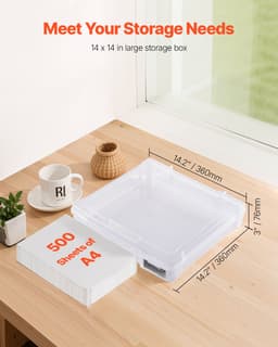 Scrapbook papírtároló 4 db-os, egymásra rakható műanyag társasjátékdoboz átlátszó tokban - miniatúra 6