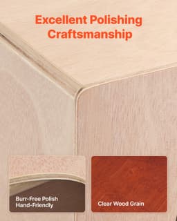 Cajon dobozos dob, fa ütőhangszer gitárhúrokkal, nyírfa - miniatúra 9