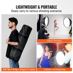 Parabolikus softbox 33"-os gyorskioldással és gyorsan összecsukható kivitelben, hordozható kivitelben - miniatúra 10