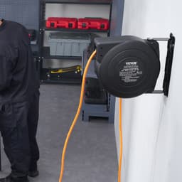 Behúzható hosszabbító kábeldob Tápkábeldob 15 m 1600 W 1 m bevezető kábel - miniatúra 1
