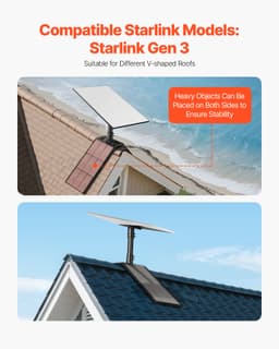 Starlink Gen 3 tetőre szerelhető, 45-135°-os állítható tetőrúd-adapter - miniatúra 8