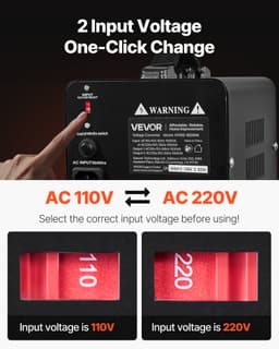 Feszültségváltó transzformátor 1000 VA Fokozatosan fel/le 110-220 V/220-110 V - miniatúra 6