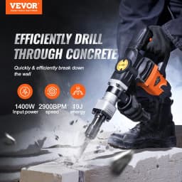 Bontó Jack Hammer Betontörő 1600W Elektromos Kalapács 2 Vésőfejjel - miniatúra 6