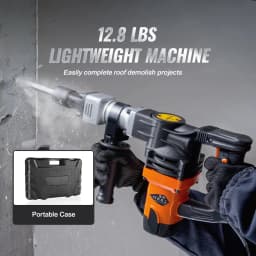 Bontó Jack Hammer Betontörő 1600W Elektromos Kalapács 2 Vésőfejjel - miniatúra 9