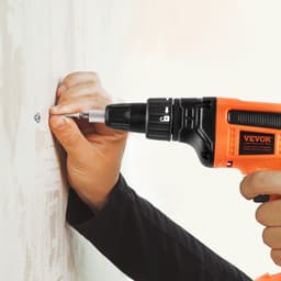 Gipszkarton csavarozó, 20 V-os max. gipszkarton csavarozó, 4200 fordulat/perc szénkefe nélküli akkus gipszkarton pisztoly készlet 2 akkumulátorral, töltővel, övcsipesszel és szerszámtáskával, előre és hátra állítható, beépített LED lámpával - miniatúra 1