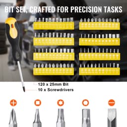 221 darabos szerelőszerszámkészlet 1/4" és 3/8" SAE és metrikus dugókulcsokkal - miniatúra 9