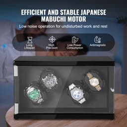 Óratekercselő 4 automata órához, 2 csendes japán Mabuchi motorral - miniatúra 8