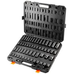 59 részes 6-pontú 3/8"-os és 1/2"-os ütvecsavarozó készlet racsnis bitekkel - miniatúra 12