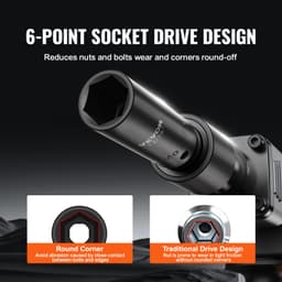 130 darabos ütvecsavarhúzó készlet, 6-pontos, 3/8"-os és 1/2"-os bites racsnis szerszámkészlet - miniatúra 9