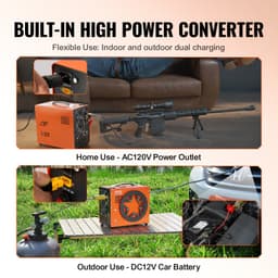 PCP légkompresszor, 4500PSI/30Mpa hordozható PCP kompresszor beépített átalakítóval, automatikus leállítással | DC12V/AC230V | Olaj- és vízmentes kompresszorszivattyú - miniatúra 8