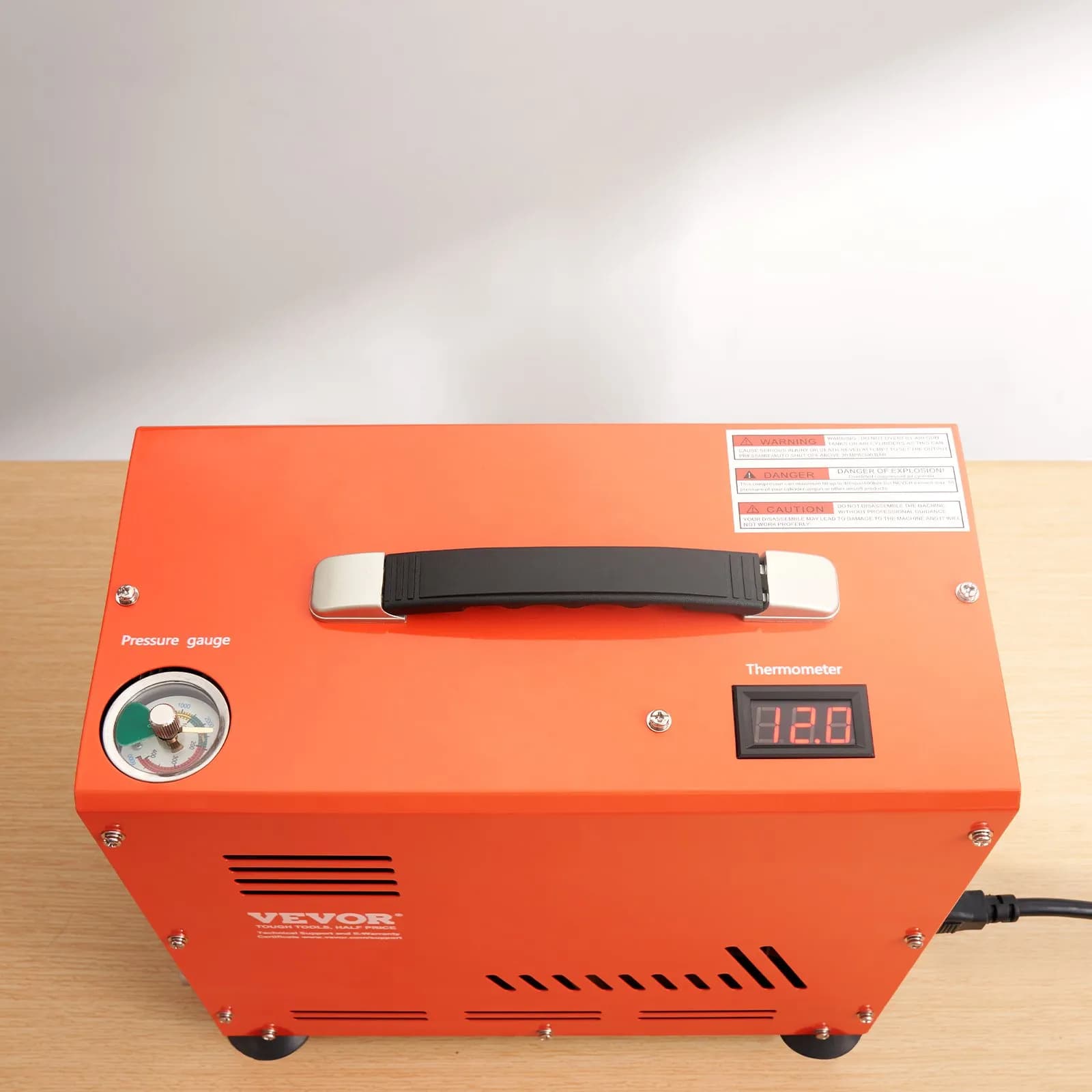 PCP légkompresszor 800 W-os, kéthengeres, PCP légpuska kompresszor 4500 PSI/30 MPa