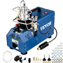 Nagynyomású kompresszor, 4500PSI/30MPA/300BAR nagynyomású légkompresszor, 1800W 220V automatikus leállítású légpuska kompresszor, alkalmas paintball légpuskához, PCP puskához, légpisztolyhoz, búvárpalackhoz - miniatúra 2