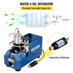 Nagynyomású kompresszor, 4500PSI/30MPA/300BAR nagynyomású légkompresszor, 1800W 220V automatikus leállítású légpuska kompresszor, alkalmas paintball légpuskához, PCP puskához, légpisztolyhoz, búvárpalackhoz - miniatúra 9