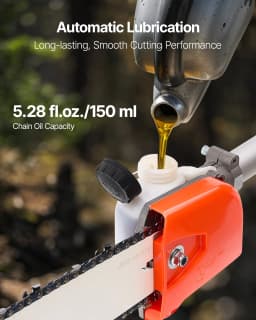 Benzinmotoros ágvágó 52 cm³-es, 2 ütemű, akkus favágó, 14 hüvelykes vágórúddal - miniatúra 9