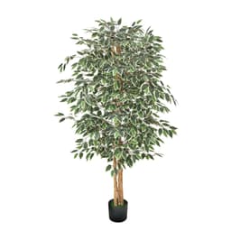 180 cm-es műfikuszfa, magas műnövény cseréppel, beltéri dekorációhoz - miniatúra 3