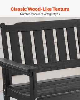 Kerti Pad Terasz Pad 128 cm Időjárásálló Műanyag Váz 363 kg Fekete - miniatúra 7