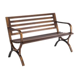 Kültéri Pad Teraszpad 127 cm Fémvázas Rácsos Háttámlával Verandára - miniatúra 2