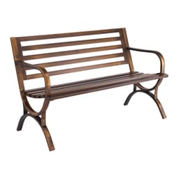 Kültéri Pad Teraszpad 127 cm Fémvázas Rácsos Háttámlával Verandára - miniatúra 4