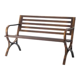 Kültéri Pad Teraszpad 127 cm Fémvázas Rácsos Háttámlával Verandára - miniatúra 12