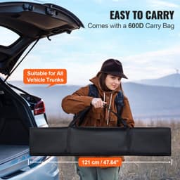 Felnyitható ponyva 10 x 20 láb (3 x 6 m) felnyitható pavilon sátor 3 oldalfallal és 2 ablakkal - miniatúra 9